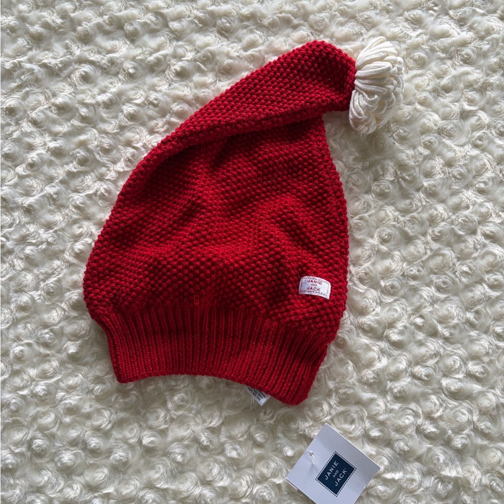 New Janie and Jack Santa Hat Size 12-18 Months